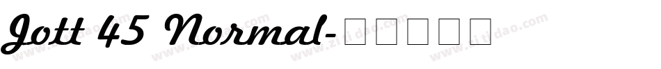 Jott 45 Normal字体转换